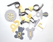 Yellow and grey baby shower decorations chevron it's a girl banner by ParkersPrints on Etsy Il_170x135