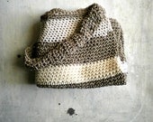 Spring crochet  bag in linen and cotton