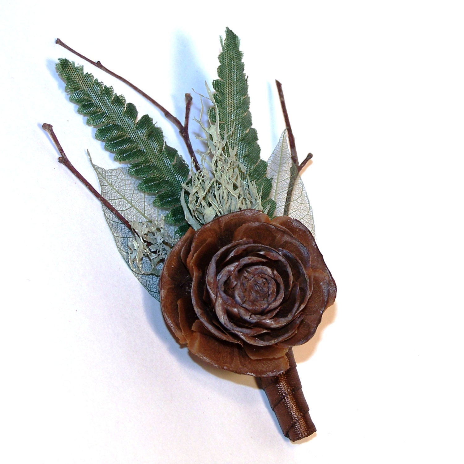 Conifer Forest Boutonniere - Vegan