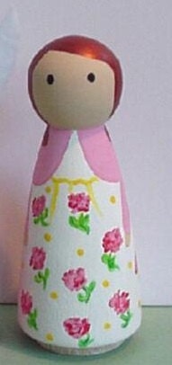 Custom Made Peg Doll- Birthday gift for Girl/Boy -Personalized Family Dolls