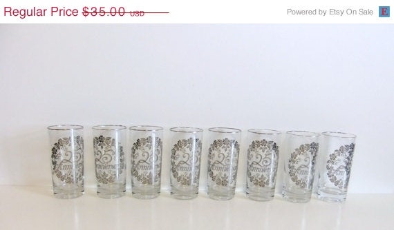 On Sale Vintage Anniversary Tumbler Set