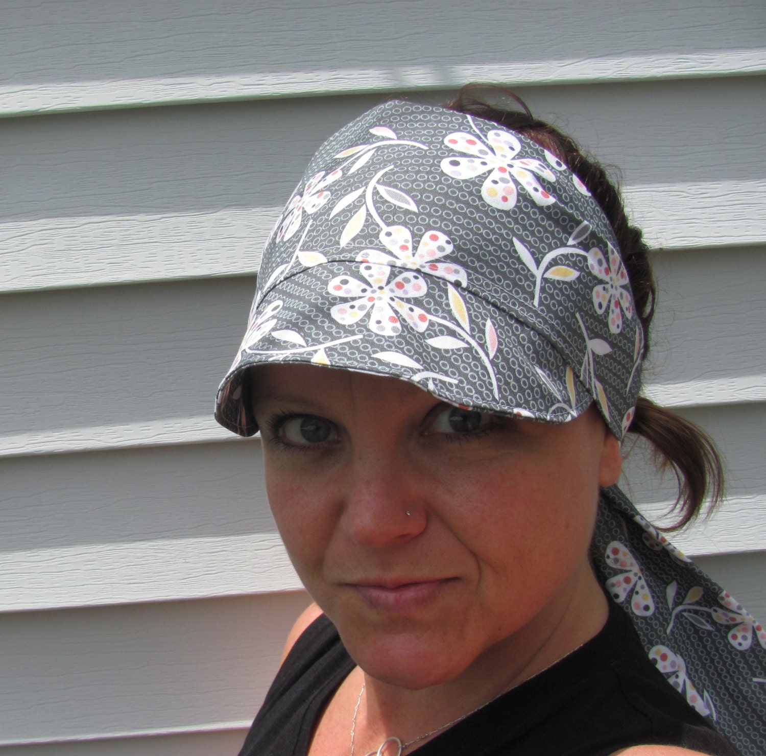 ON SALE Fancy Garden Visor Scarf