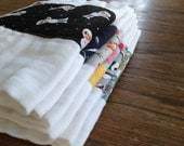 Baby Burp Cloth-Space Monkey