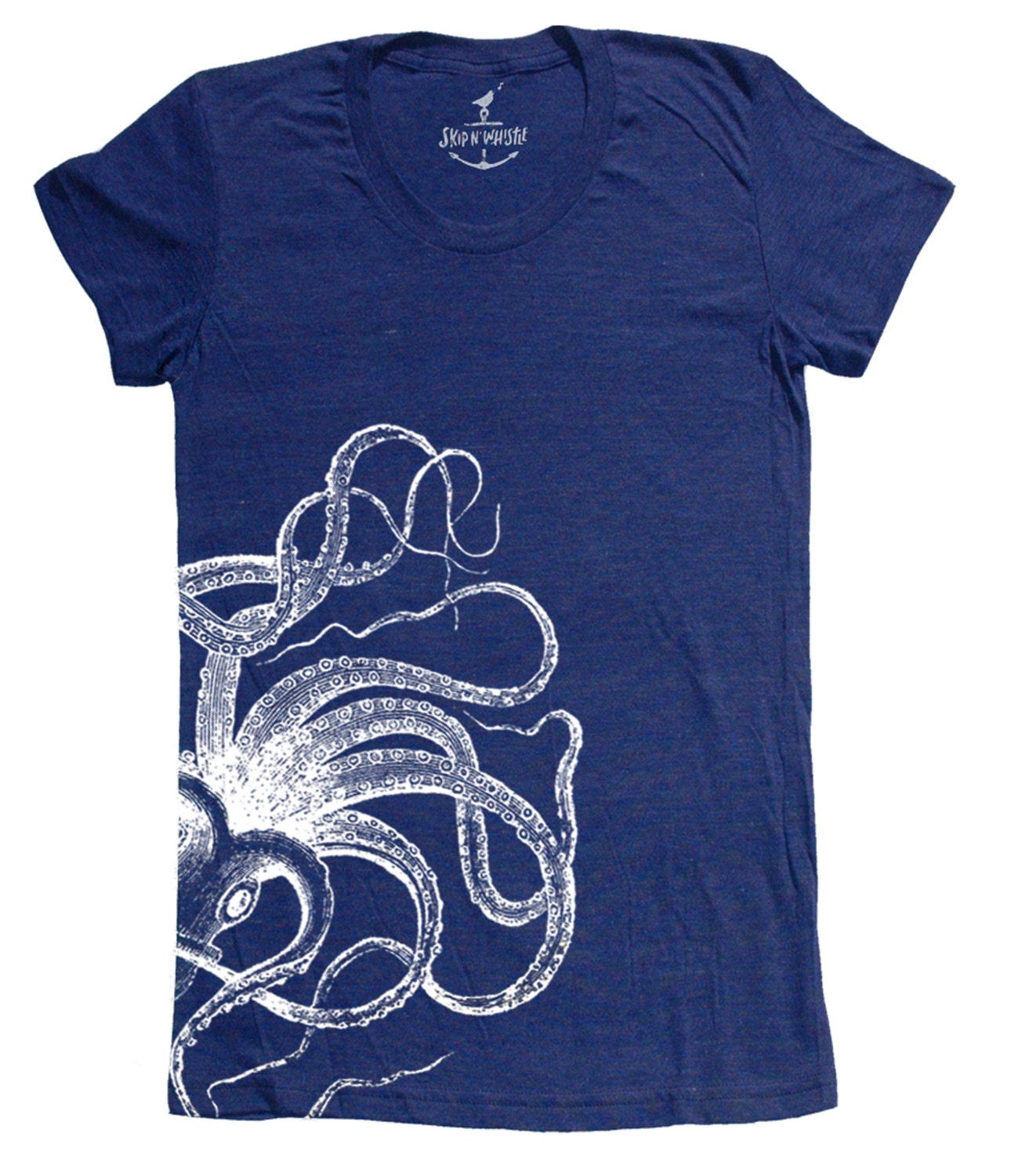 Womens OCTOPUS indigo -- t shirt S M L XL