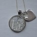 Vintage Dictionary Necklace Pendant READ with Heart charm
