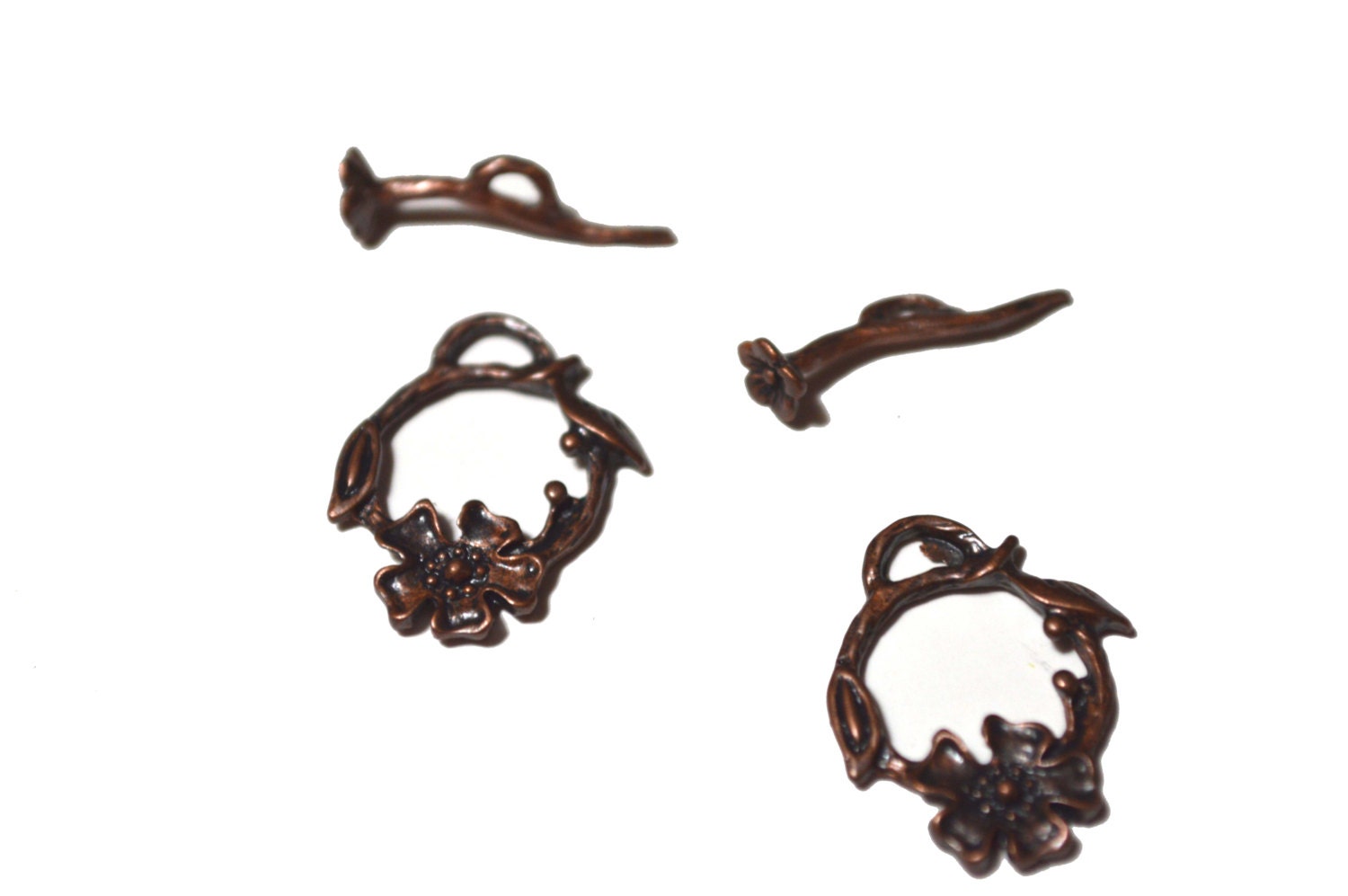 Antique Copper Toggles, Pewter Alloy Toggle Clasp, 20 x 17 mm, 2 Sets, Jewelry Supplies, Jewelry Findings