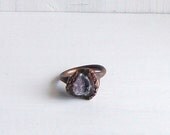 Druzy Ring Geode Ring Gemstone Ring Mineral Ring Cocktail Ring Agate Gem Stone Sugared Cinnamon Red Crystal Artisan Handmade