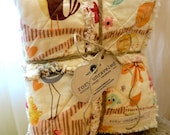 Rag Quilt CUSTOM for Baby - NEUTRAL - Reversible - Any Color Any Pattern - Shower Gift