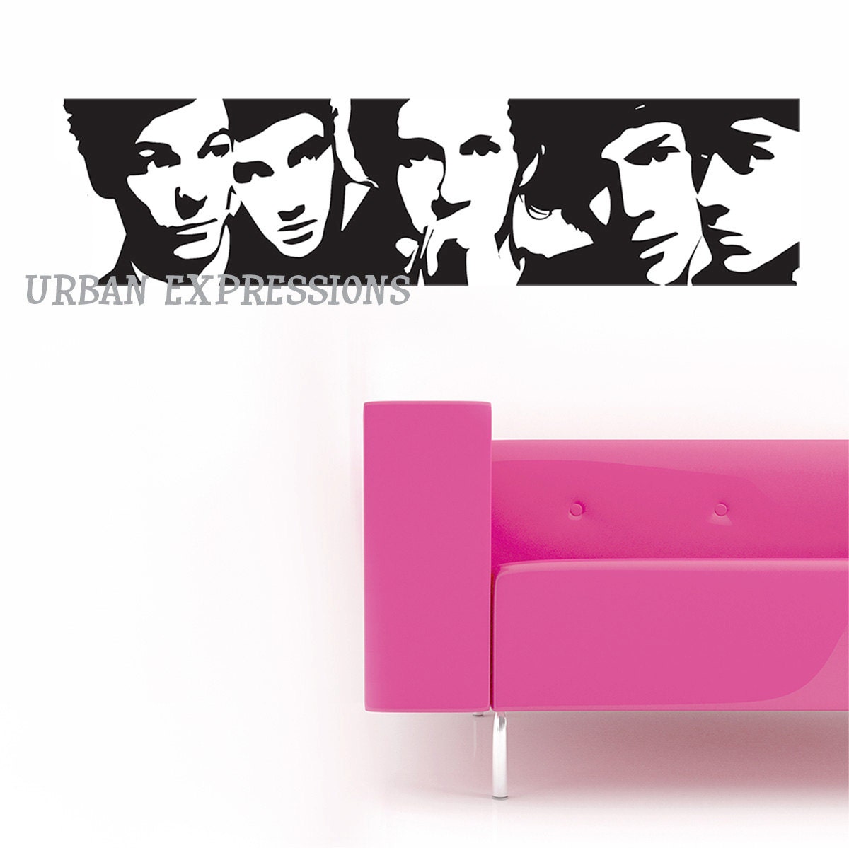 ONE DIRECTION Vinyl Wall Decal Sticker Decor LARGE