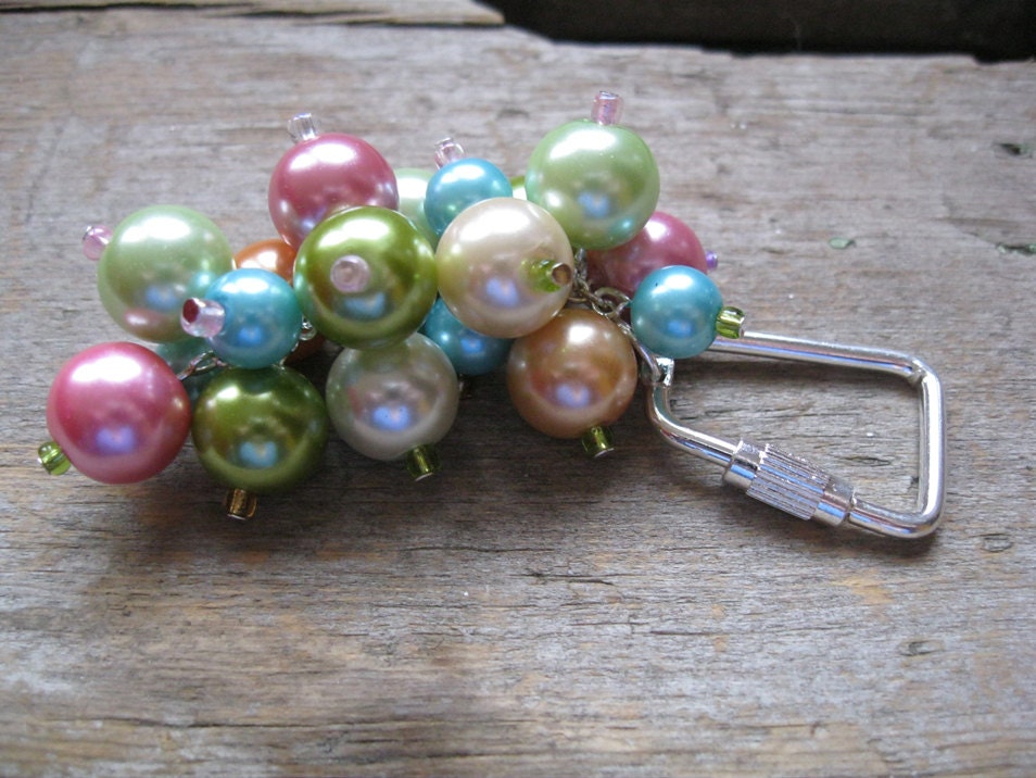 Pastel Pearl Keychain