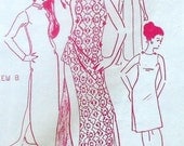 Vintage 70s Hawaiian Muu-Muu Sewing Pattern UNCUT Pacifica Patterns Size 10 mu-mu side slits