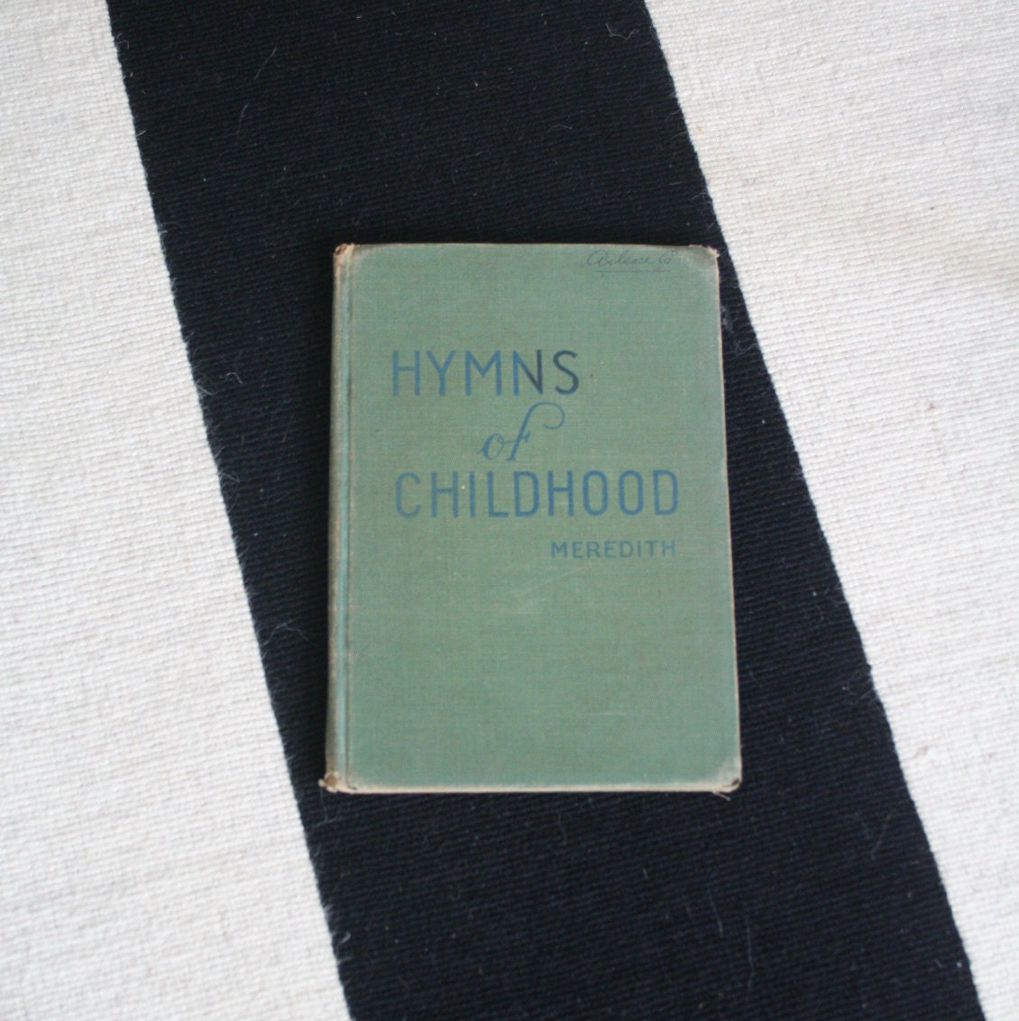 vintage song book / hc HYMNS OF CHILDHOOD Meredith / religious 1930's sheet music