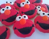 Custom Order -2 Dozen  Elmo Cookies