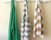 Coat Rack / Tree Branch Coat Rack / White painted branch with 3 hooks