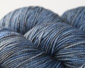 Blue Sword - Aneirin MCN Sock yarn - hand dyed merino cashmere 2ply - 100g