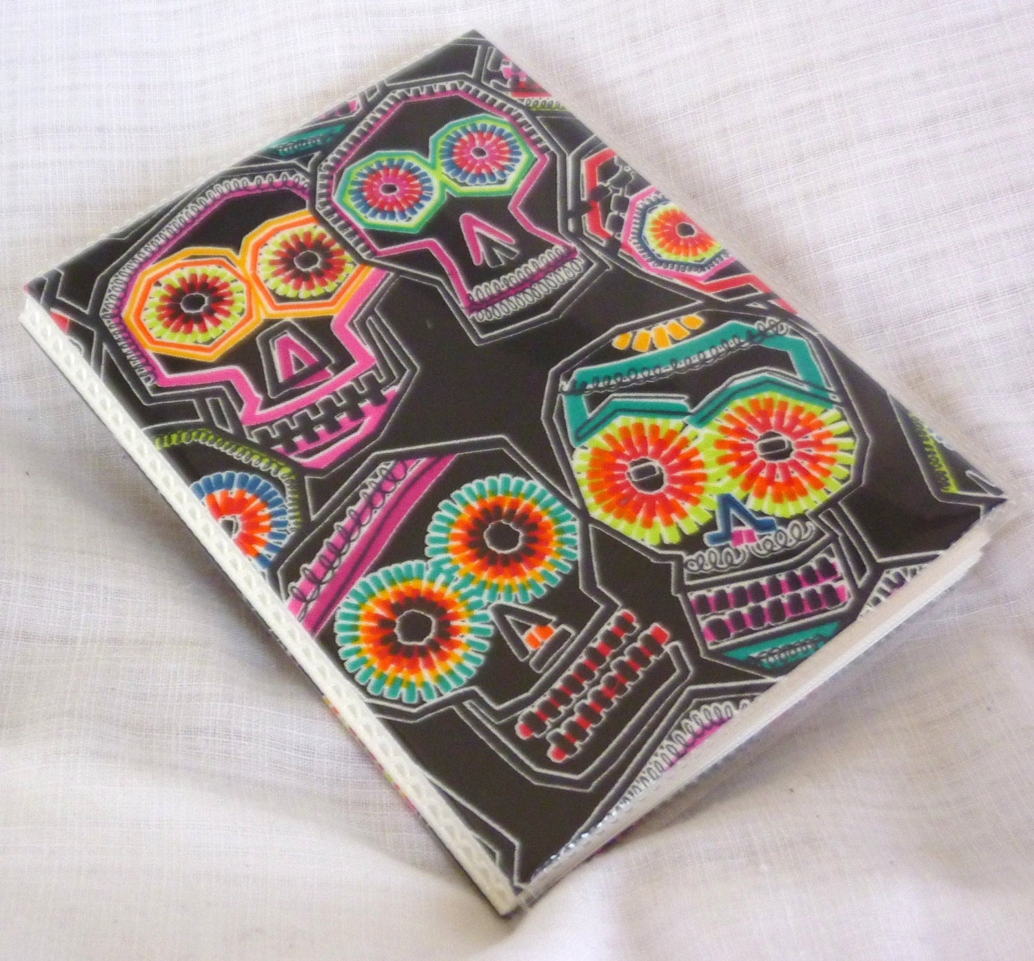 Colorful Sugar Skulls Black Brag Book Photo Album