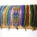 Custom Colors -  European 6 in 1 Chainmaille Cuff Bracelet