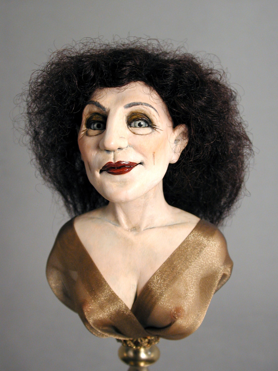 Lilith, OOAK Pedestal Art Bust