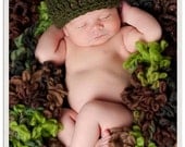 Woodland Basket Boa Filler Newborn Baby Photo Prop Unisex Boy Girl