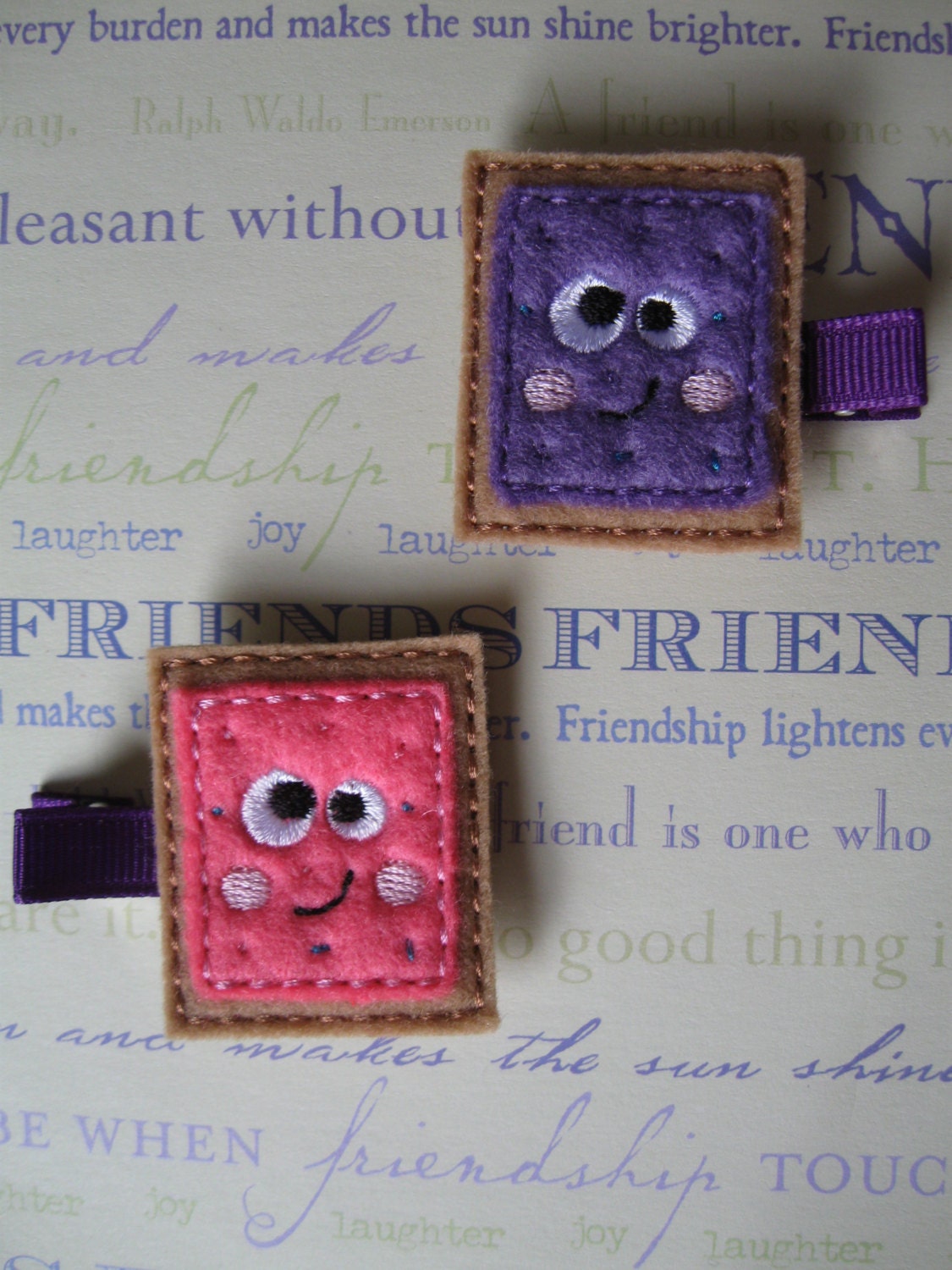 Pop Tart BFFs Barrette Set