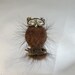 Vintage Owl Ring. Mink. Rhinestones.  Adjustable.