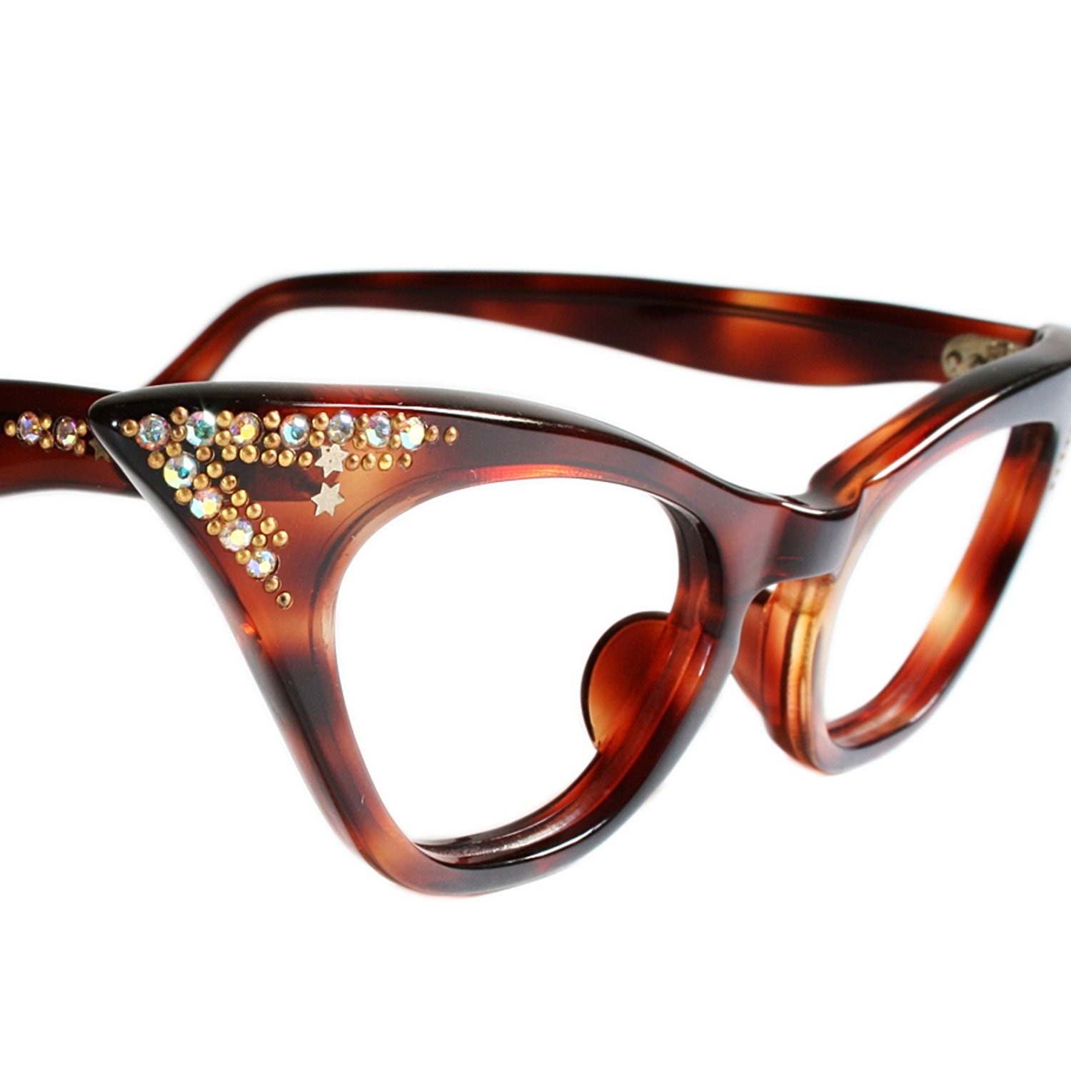 Vintage Tortoiseshell Cat Eye Glasses by Frame france