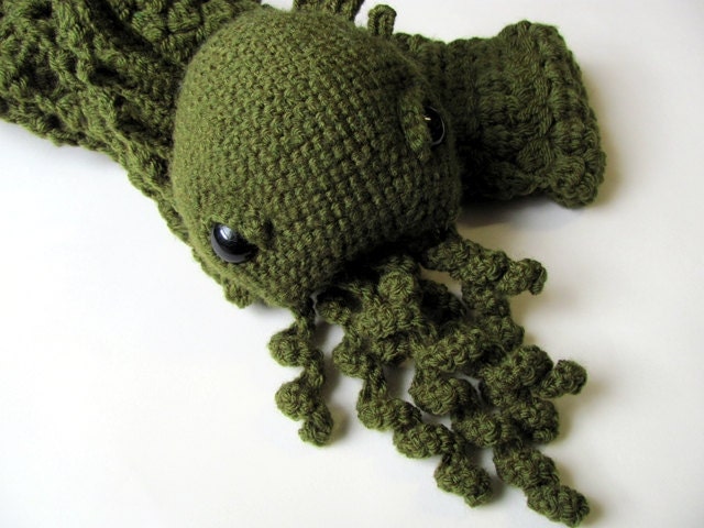 CROCHET PATTERN Amigurumi Cthulhu Cowl