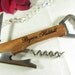 Personalized Engraved Wine Bottle Opener Corkscrew Knife Groomsman Bridesmaid Wedding Favor Keepsake Gift
