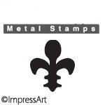 FRENCH LILY Design STAMP Jewelry Design 6mm Steel Punch Marking Metal Jewellery Making Fleur-de-lis Coat of arms