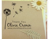 Address Stamp (Fly Away Dandelions Pre-inked Stamp). Personalized Flower Stamp, Wedding Stamp, Birthday Gifts (P2095)