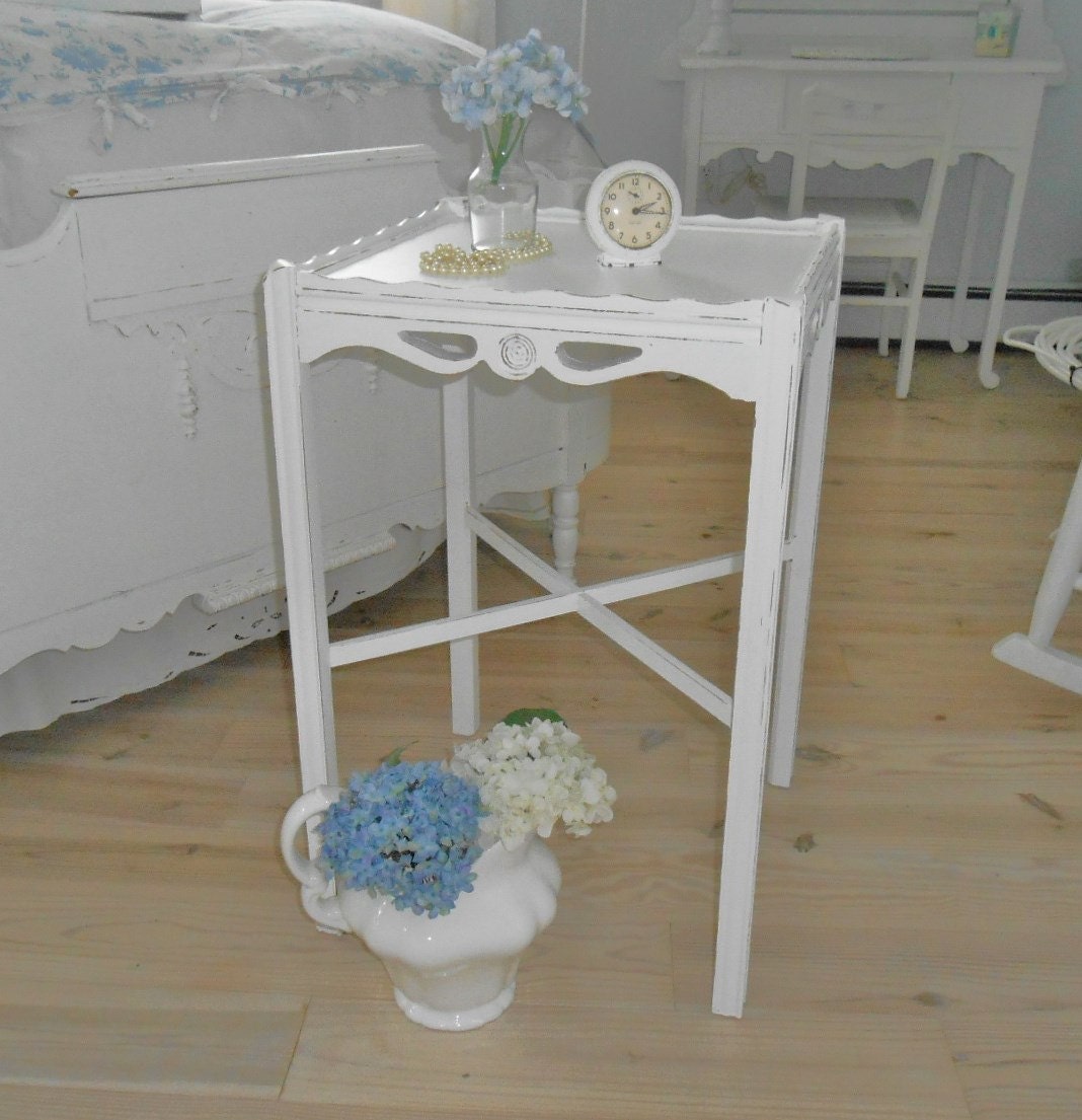 shabby chic table, furniture, white distressed