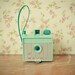 Savoy - Camera photo, retro wall art, mint green, pink, pastel colors, gift for her, feminine art 8x8 Print