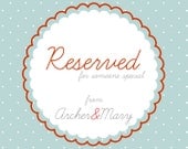 RESERVED FOR CATHY - Boy's name bunting in royal blue and white (10 flags)