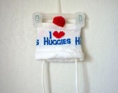 Vintage 80s I Heart Huggies Beanie, 0-6 Months