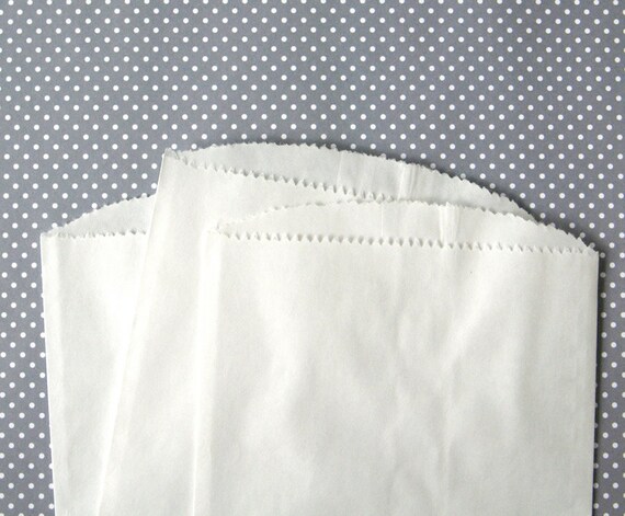 White Glassine Lined Paper Bag - 6.75 x 4.75 inches (25) Il_570xn