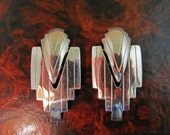 Vintage Earrings Native American Silver