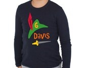 Peter Pan Birthday Shirt Personalized Long Sleeve Il_170x135