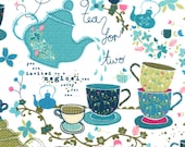 Tiana Tea Party Fabric from Hoffman Fabrics in 100% cotton 44/45" wide - 1 Yard - FabricFascination