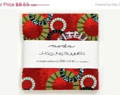 MEMORIAL WEEKEND SALE Juggling Summer Charm Pack by Zen Chic for Moda - 5" squares