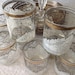 Vintage Cera Barware Glasses Tumblers Rock Glasses Dow Jones