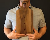 Custom Father's Day BowTie Engraved For Dad Wood Cutting Board 7x13 Plank Personalized by AHeirloom