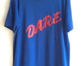 80s D.A.R.E. to say no to drugs T-SHIRT, vintage size L