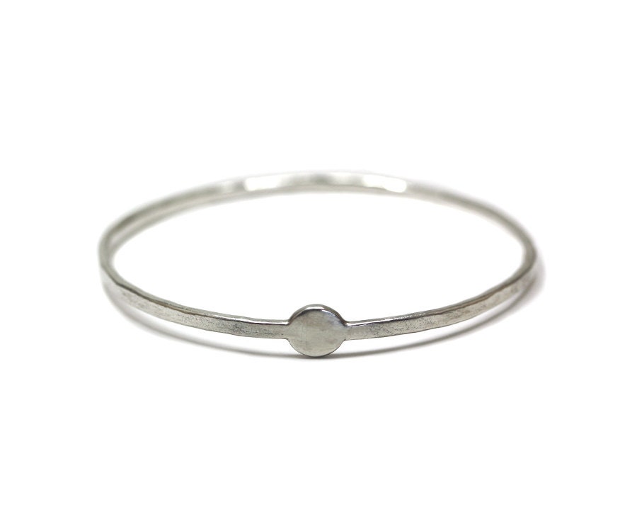 Silver Dot Bangle