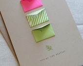 You're the Bestest Lime - Tiny Envelopes Card with Custom Messages