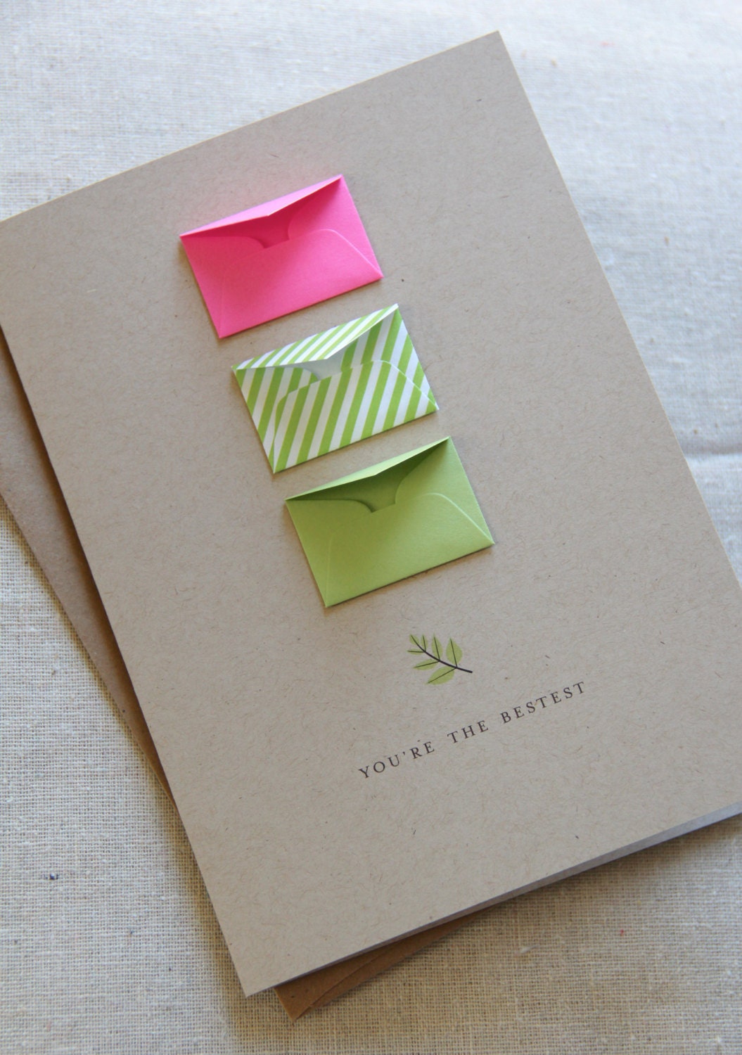 You're the Bestest Lime - Tiny Envelopes Card with Custom Messages