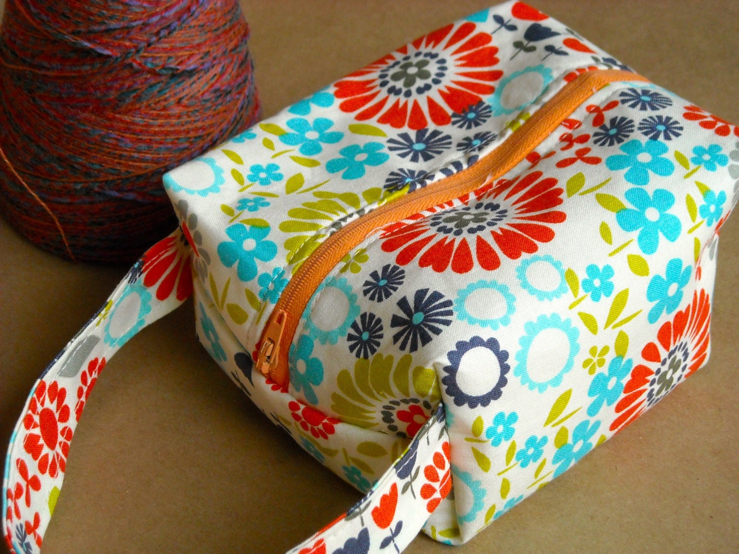 Small Bright Floral Box Bag