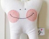 Tooth Fairy Pillow, for Girl, with Pearl Button (Aunt Pearl)
