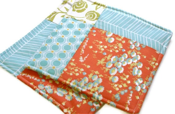 Modern Quilted Potholder Set - Modern Meadow
