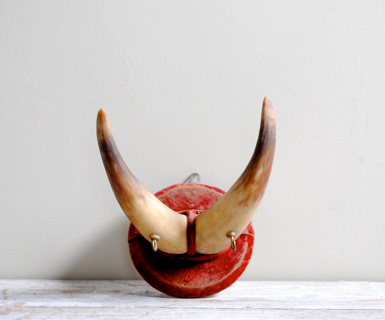 Antique Bull Horn Rack