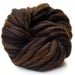 52 yards and 3.2 ounces of handspun brown yarn in thick and thin merino wool